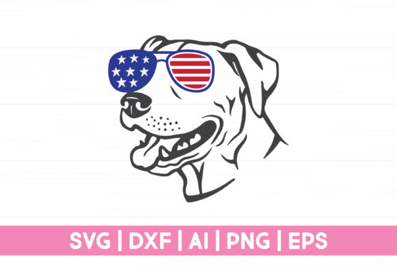 4th of July Dog SVG