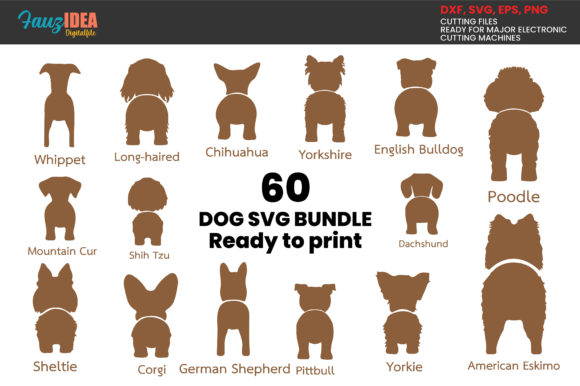60 Dog SVG Bundle