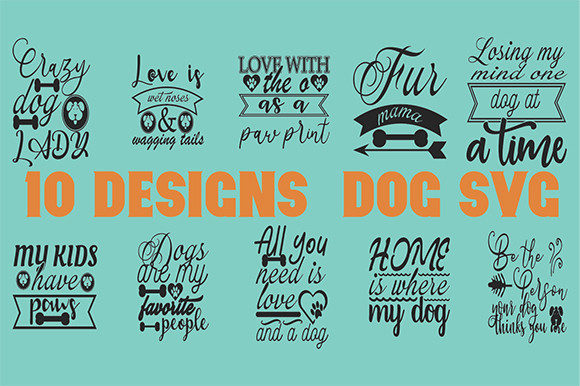 Adventure 10 Designs Dog Svg Bundle