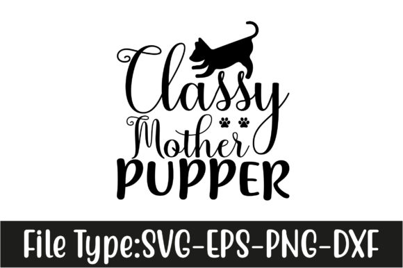 Classy Mother Pupper Embroidery Design