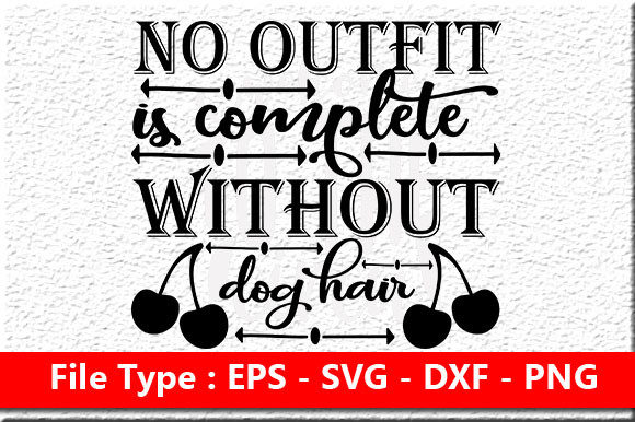 Dog Svg Design No Outfit Complete