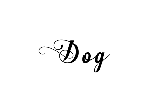 Hand Drawn Dog SVG Typography